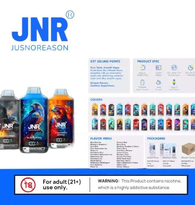 Ist die JNR Falcon-X 18000 Puffs wiederaufladbar