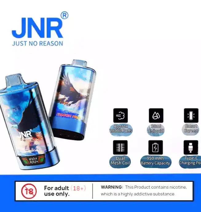 JNR Falcon Pro 28K Puffs Smart Display, Top Aroma