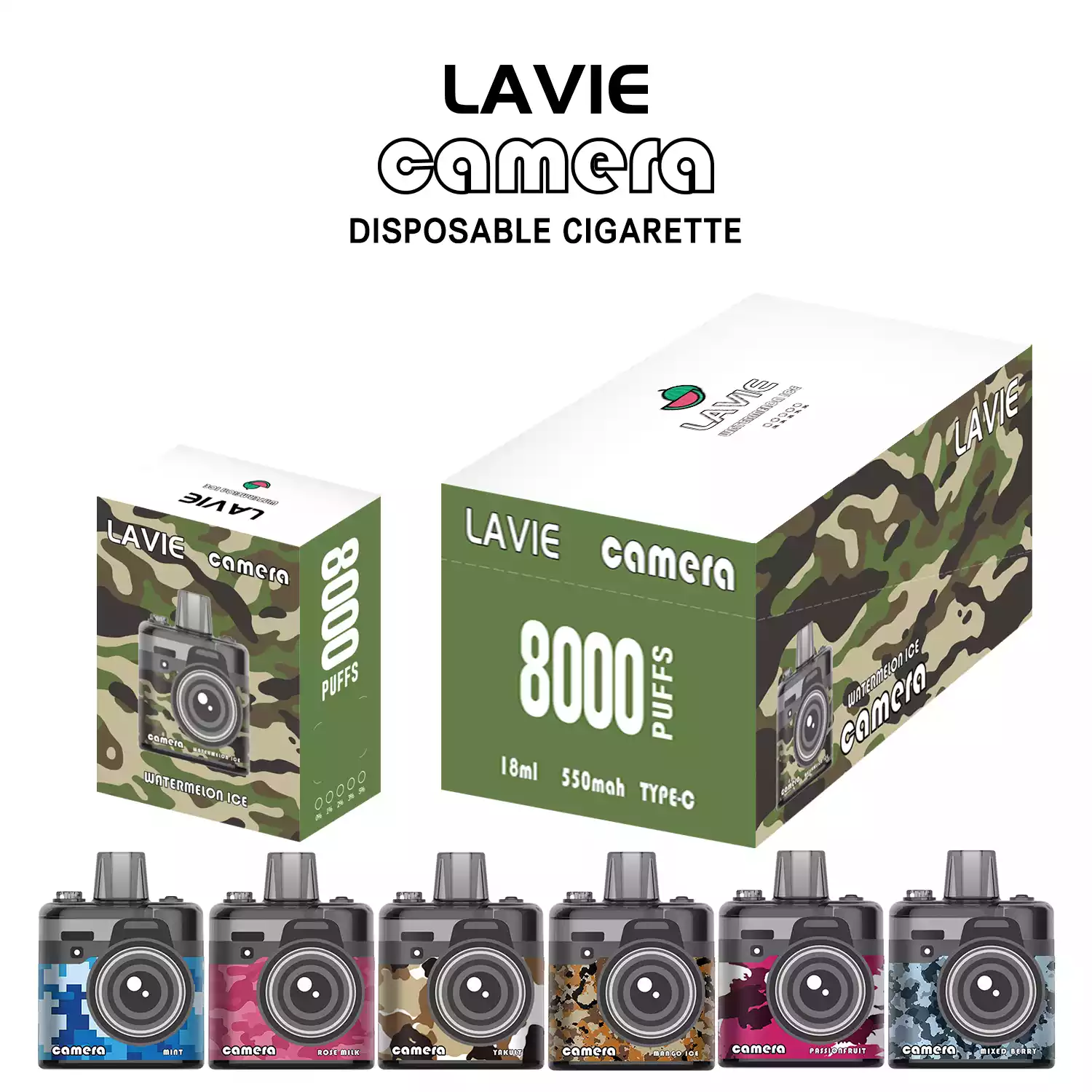 Kann man die LAVIE Camera 8000 Puffs aufladen