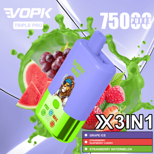 VOPK TRIPLE PRO 75000 puffs wiederaufladbar Vape