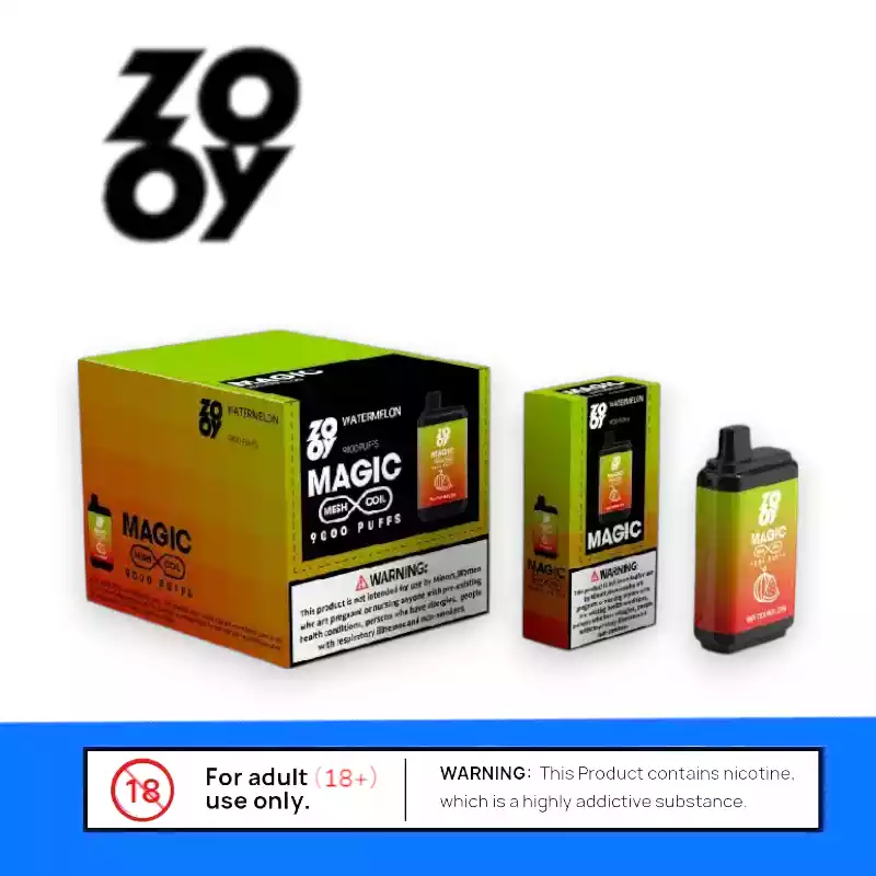 ZOOY MAGIC 9000 Puffs Vape mit Mesh Coil