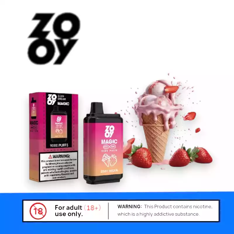 ZOOY MAGIC 9000 Puffs Vape mit Mesh Coil