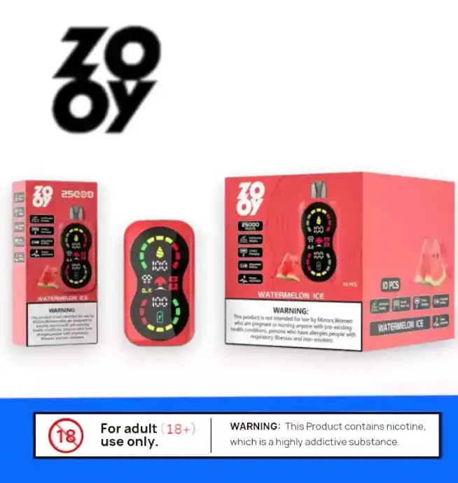 Zooy Blaze 25000 Puffs Dual Coil & Fullscreen Vape