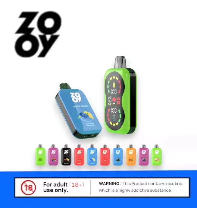 Zooy Blaze 25000 Puffs Dual Coil & Fullscreen Vape
