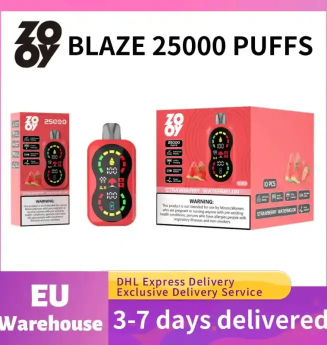Zooy Blaze 25000 Puffs Dual Coil & Fullscreen Vape