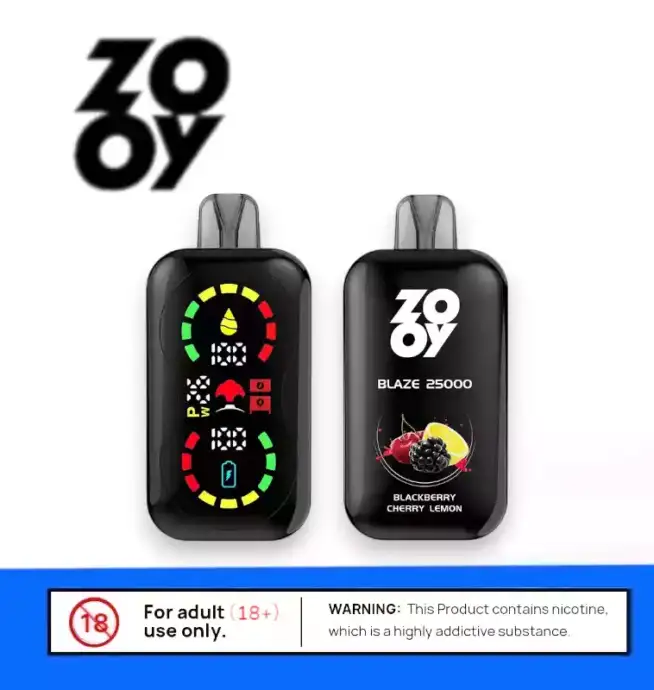Zooy Blaze 25000 Puffs Dual Coil & Fullscreen Vape