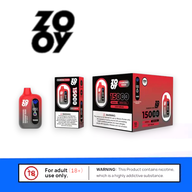 Zooy Diamond 15000 Puffs Smart Vape im Edel-Design