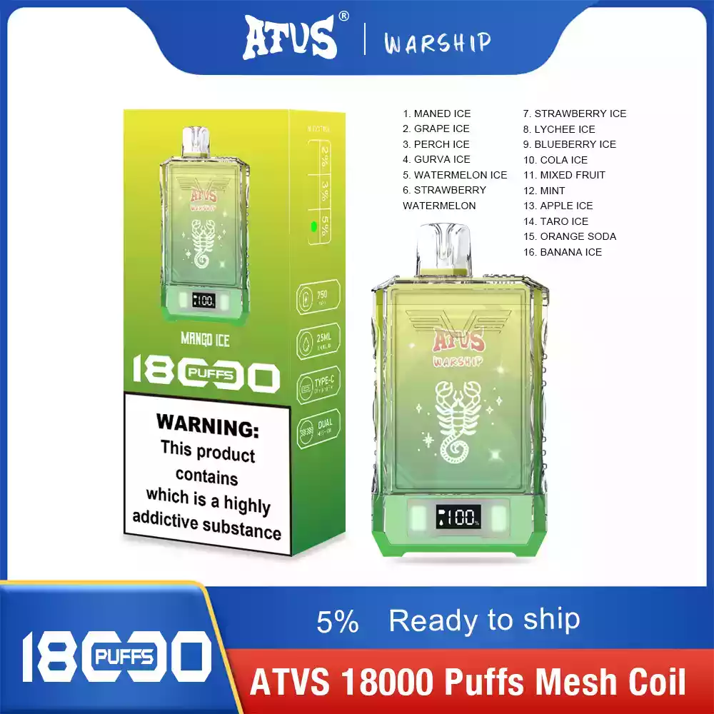 ATVS Warship 18000 Puffs Vape