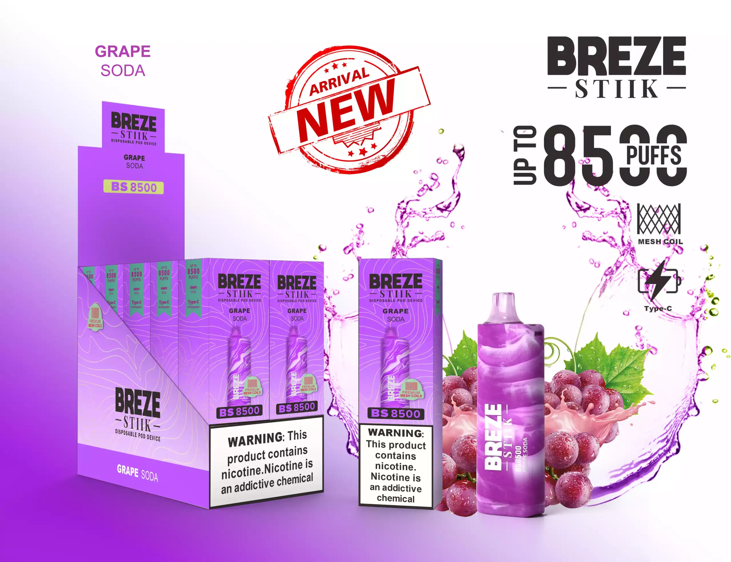 Breze Stiik BS 8500 Puffs kaufen Vape