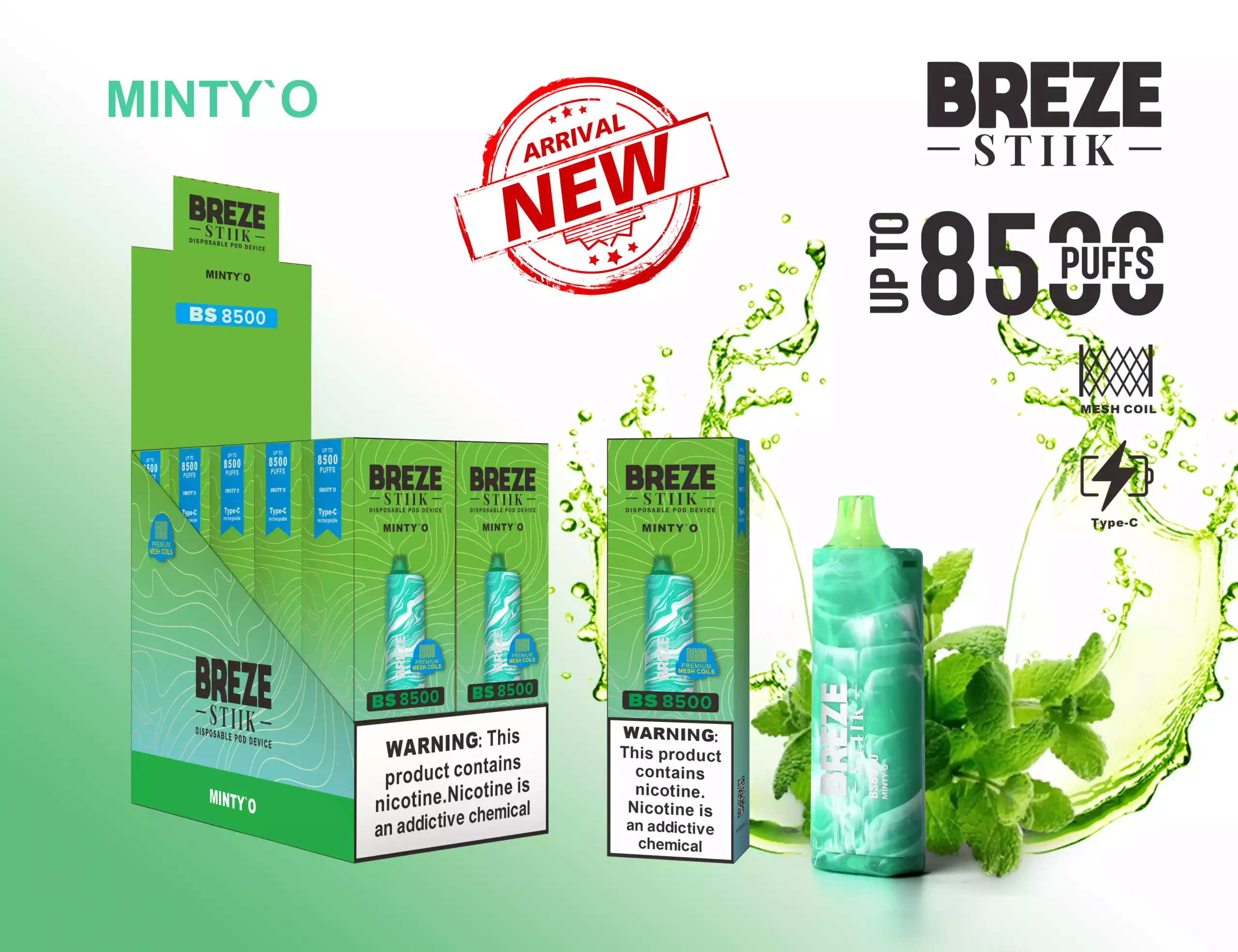 Breze Stiik BS 8500 Puffs kaufen Vape