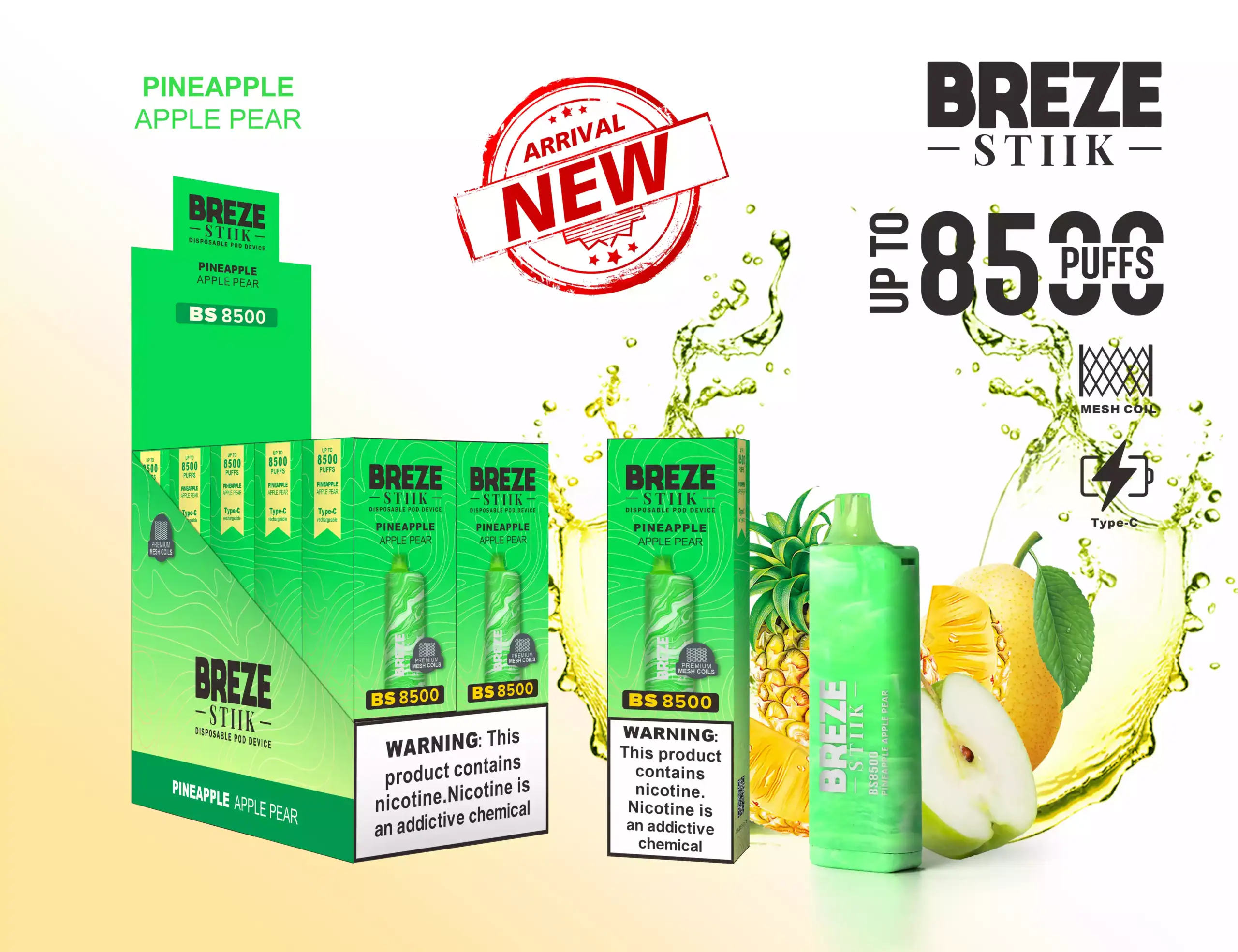 Breze Stiik BS 8500 Puffs kaufen Vape
